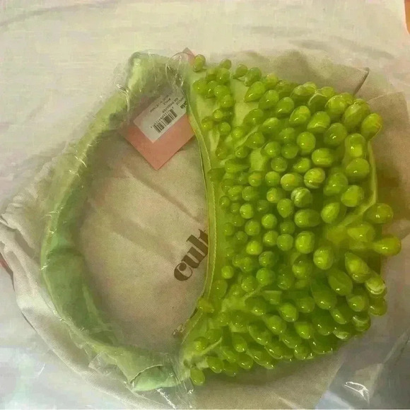 Cult Gaia Gia Beaded Satin Shoulder Bag - Picture 4 of 10